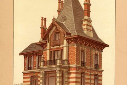 维多利亚式彩色建筑图纸.Victorian Brick and Terra-Cotta Architecture in Full Color.160帧.By Pierre Chabat PDF电子版下载